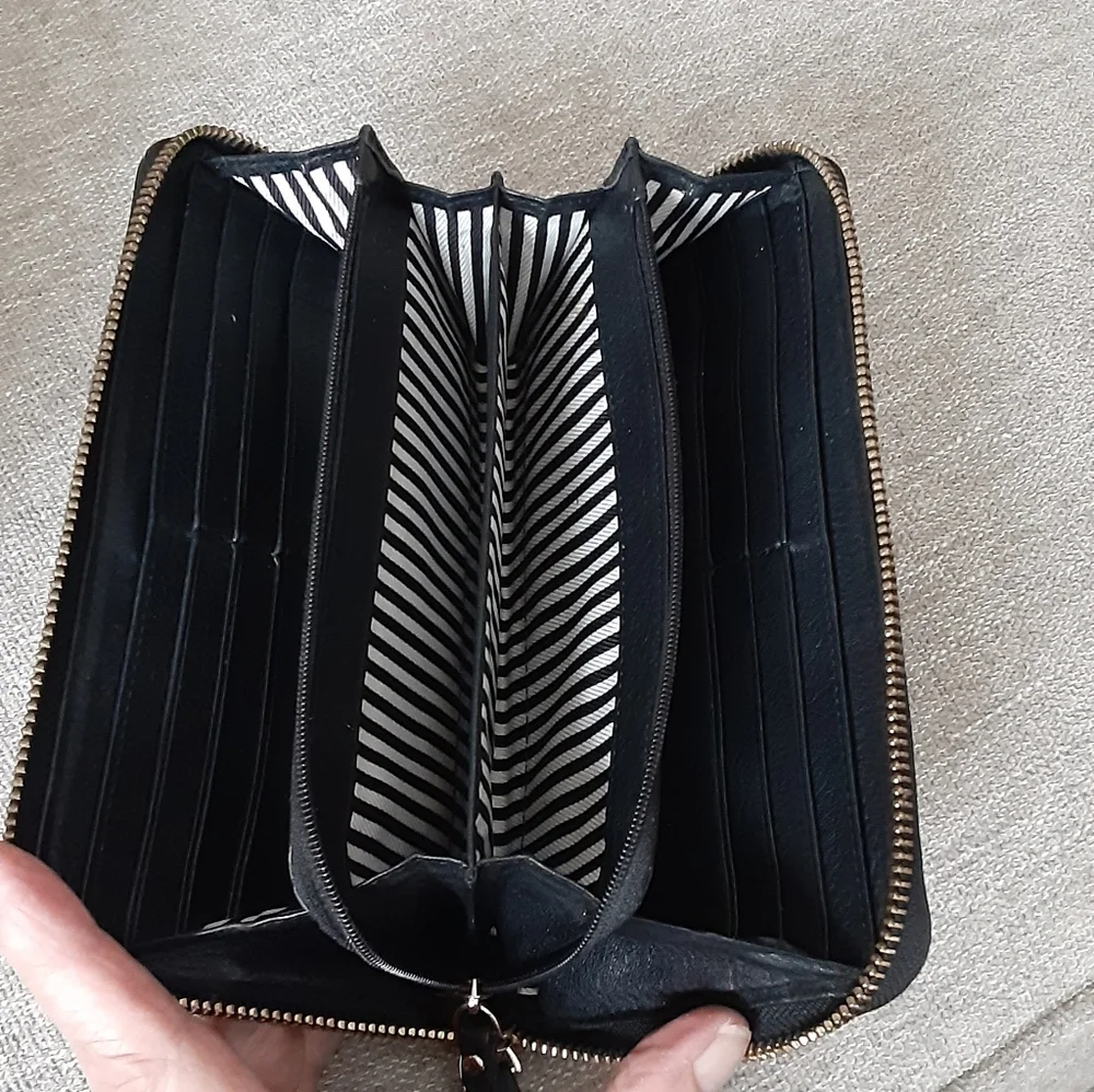 Kate Spade Black Zip-Around Wallet